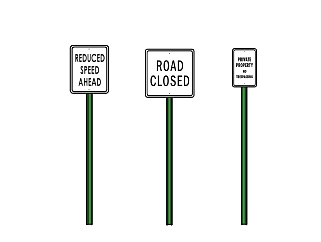 现代交通路标指示牌SU模型下载，交通<em>道路</em>指示牌草图...
