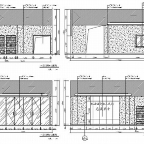 超完整现代风格消防站室内装修设计施工图