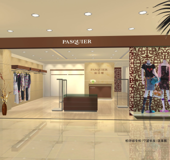 现代简约服装专卖店cad图纸，服装店cad施工图下载