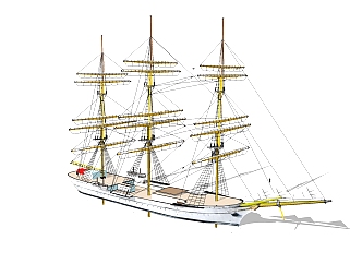 现代<em>帆船</em>免费su模型，现代<em>帆船</em>sketchup模型下载