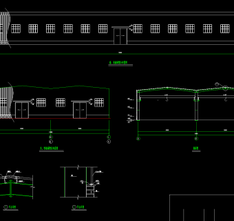 典型单层轻钢厂房结构设计施工图，钢结构设计图纸下载