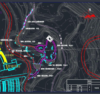 文化公园景观施工图,cad建筑图纸免费下载