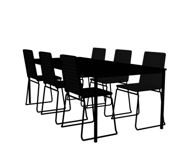 现代餐桌椅su模型，餐厅桌子草图大师模型下载