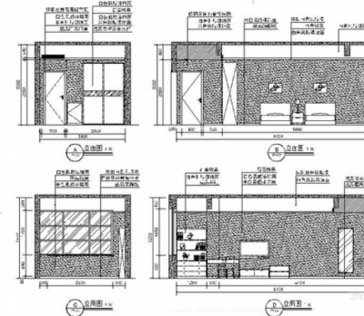 客房立面图