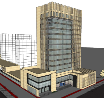 酒店草图大师模型下载、酒店su模型下载
