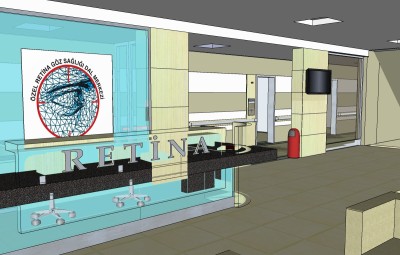 现代医院门厅模型su下载，医院门厅sketchup模型分享