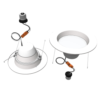 现代射灯轨道灯草图大师模型，射灯轨道灯sketchup模型免费下载