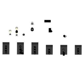现代射灯轨道灯su模型，导轨灯skp模型下载
