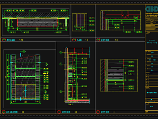 万科翡翠长安140户型样板间设计方案，样板间CAD施工图纸下载