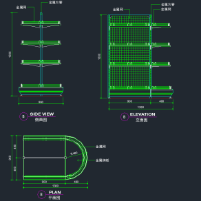 原创CAD超市货架图块，货架CAD建筑图纸下载