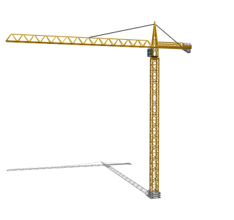 现代大型工用塔吊起重机sketchup模型，工业器材草图大师模型下载