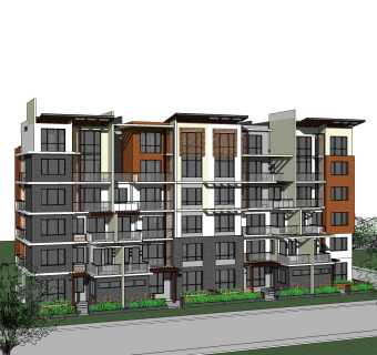 现代别墅住宅su模型免费下载，sketchup别墅草图大师模型