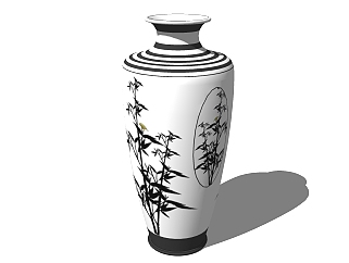  现代 花瓶草图大师模型，花瓶sketchup模型下载