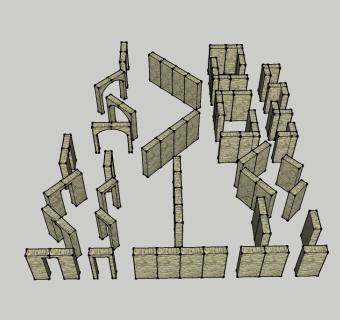 绘图的构建块草图大师模型，绘图的构建块 sketchup模型下载