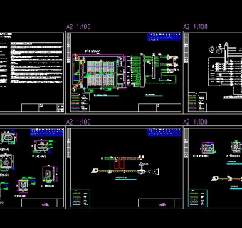 多媒体电气系统图纸施工图CAD图纸