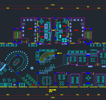 咖啡厅CAD施工图，咖啡厅CAD建筑图纸下载