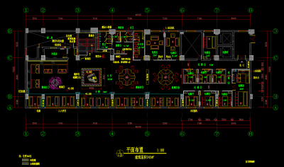 咖啡厅装修CAD图纸，CAD平面布置图