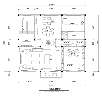 欧式雅居户型图+效果图+cad室内图