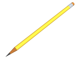 现代铅笔草图大师模型，办公用品skp模型下载