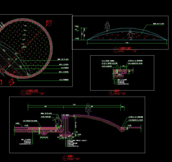 幼儿园儿童乐园土丘攀爬区CAD图纸