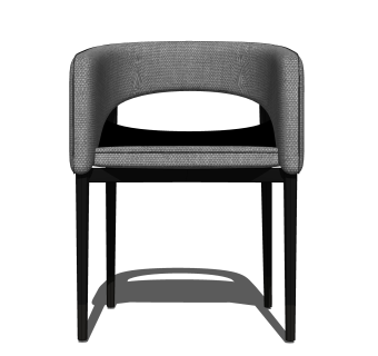 创意轻奢单人沙发椅草图大师模型 ，沙发SU模型下载