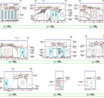 现代酒店中餐厅整套施工图，餐厅CAD施工图纸下载