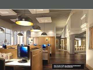 特色一套办公楼设计施工图，办公楼CAD建筑图纸下载