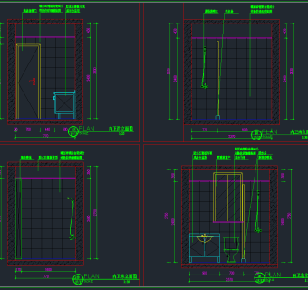 美式--合景叠翠峰-蓝色夏威夷施工图纸，样板房擦地施工图纸下载