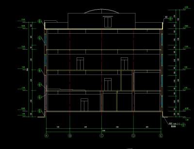 某学校图书馆建筑图，学校图书馆cad建筑图纸下载