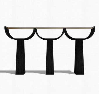 现代轻奢装饰柜单柜草图大师模型，玄关柜sketchup模型免费下载