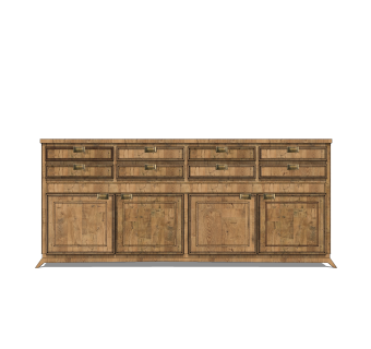 中式边柜草图大师模型，边柜SKP模型