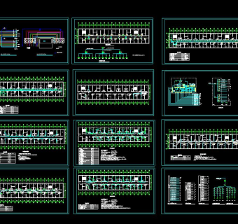 酒店宾馆电气设计施工图CAD图纸