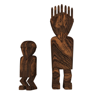 木头人偶摆件草图大师模型,现代装饰品su模型下载