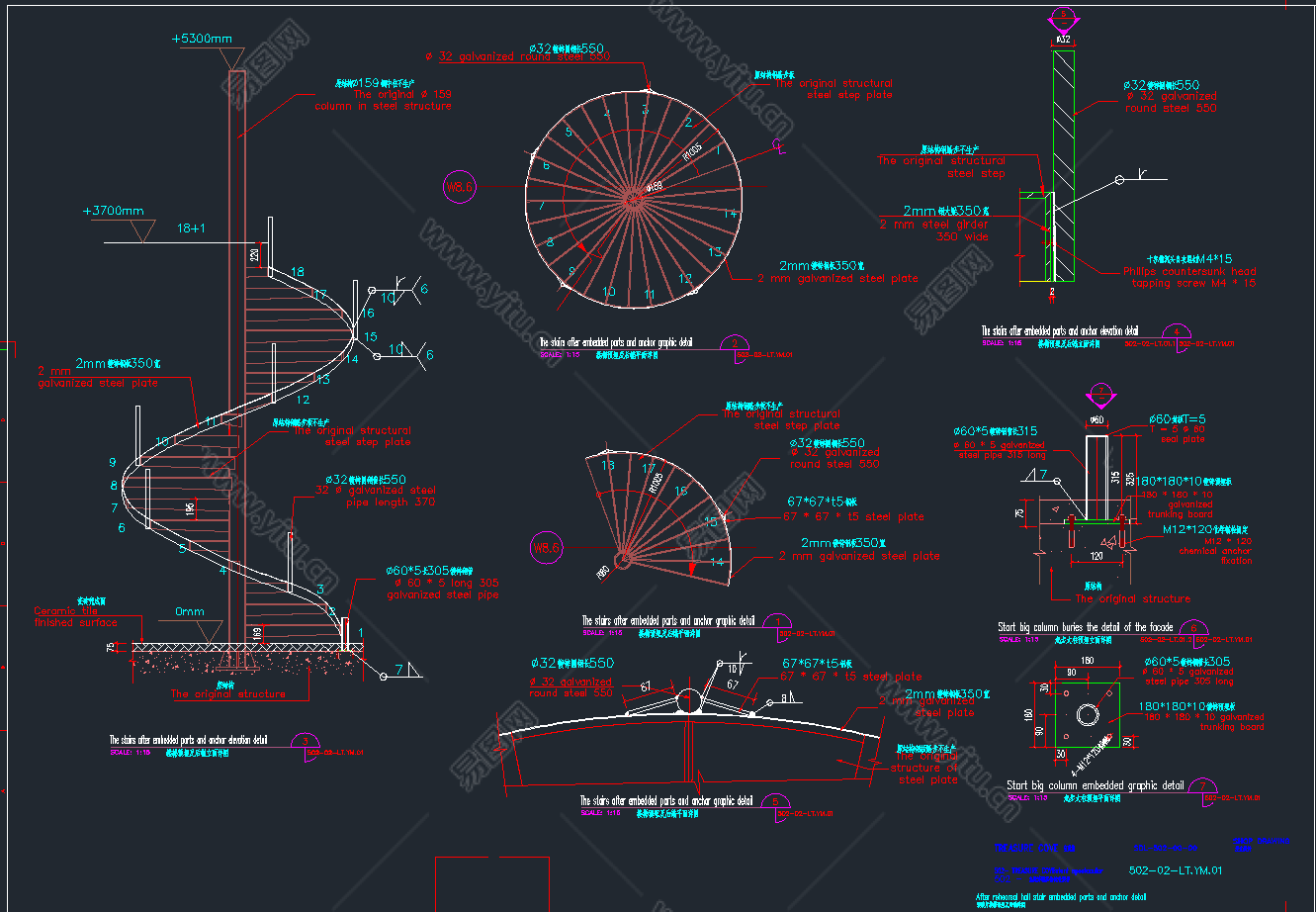 AutoCAD室内设计三维楼梯建模和渲染|三维|建筑/空间|陈成龙 - 原创作品 - 站酷 (ZCOOL)