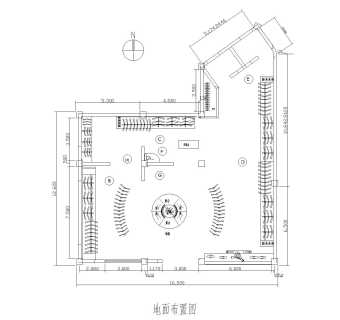 现代蝶恋花商铺施工图cad图纸下载