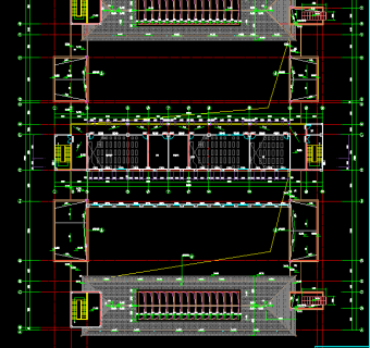 中学校园建筑施工图，校园CAD施工图纸下载