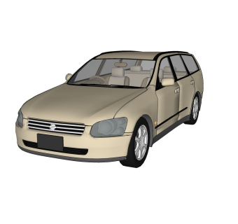 现代汽车免费su模型，汽车sketchup模型下载