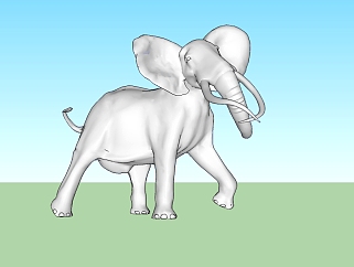 现代大象<em>雕塑</em>su<em>模型</em>下载、大象<em>草图大师模型</em>下载