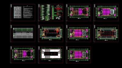 某礼堂全套电气施工图CAD图纸