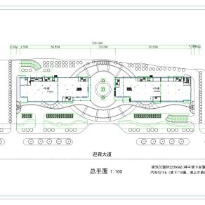 现代某综合楼CAD方案图带效果图下载