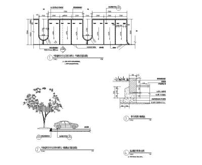 中高端-生态<a href=https://www.yitu.cn/sketchup/tingchechang/index.html target=_blank class=infotextkey><a href=https://www.yitu.cn/su/7668.html target=_blank class=infotextkey>停车场</a></a>(接沥青道路，成品车轮挡)详图三