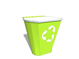 现代环卫垃圾桶草图大师模型，垃圾桶su模型免费下载