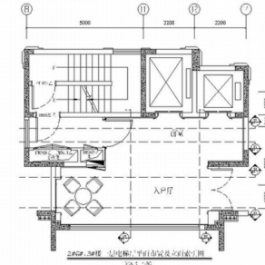 高端住宅小区现代风格电梯厅室内装修施工图