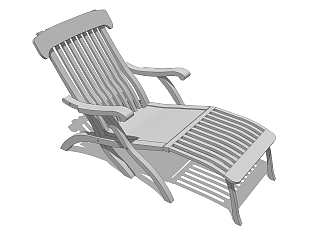 现代春椅<em>草图大师模型</em>，躺椅<em>草图大师模型</em>下载