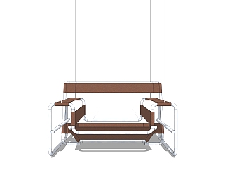 现代吊椅sketchup模型，吊椅草图大师模型下载