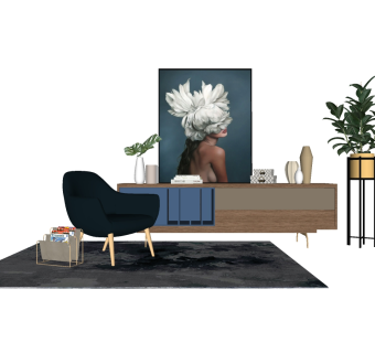 极简电视柜草图模型，电视柜草图模型sketchup下载