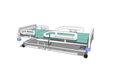 病床草图大师模型，病床sketchup模型，病床su素材下载