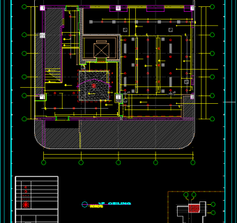 来聚楼CAD施工图，餐饮CAD施工图纸下载