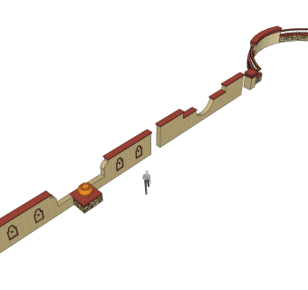 欧式景墙sketchup模型下载