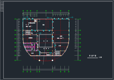 城建图书馆设计CAD施工图，办公空间CAD施工图纸下载